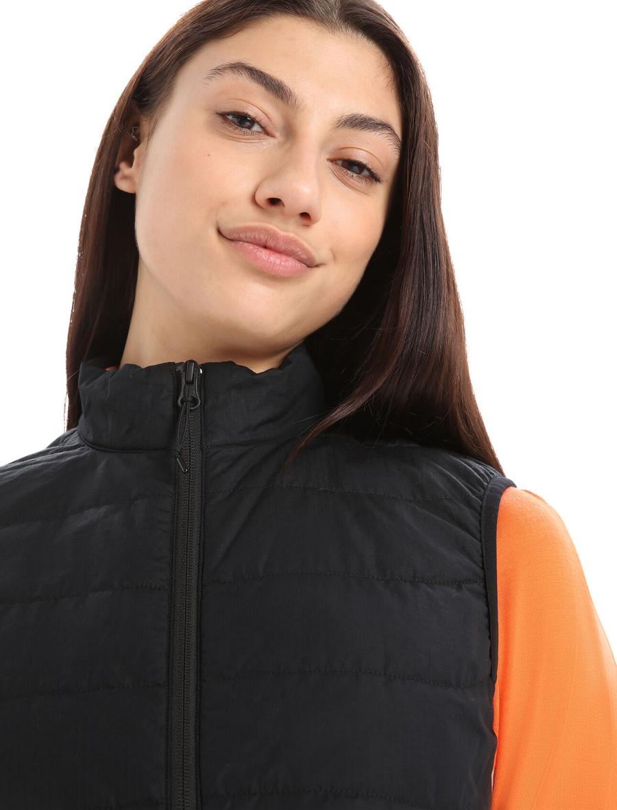 Gilet Icebreaker MerinoLoft™ Femme Noir | FR 1557LISH